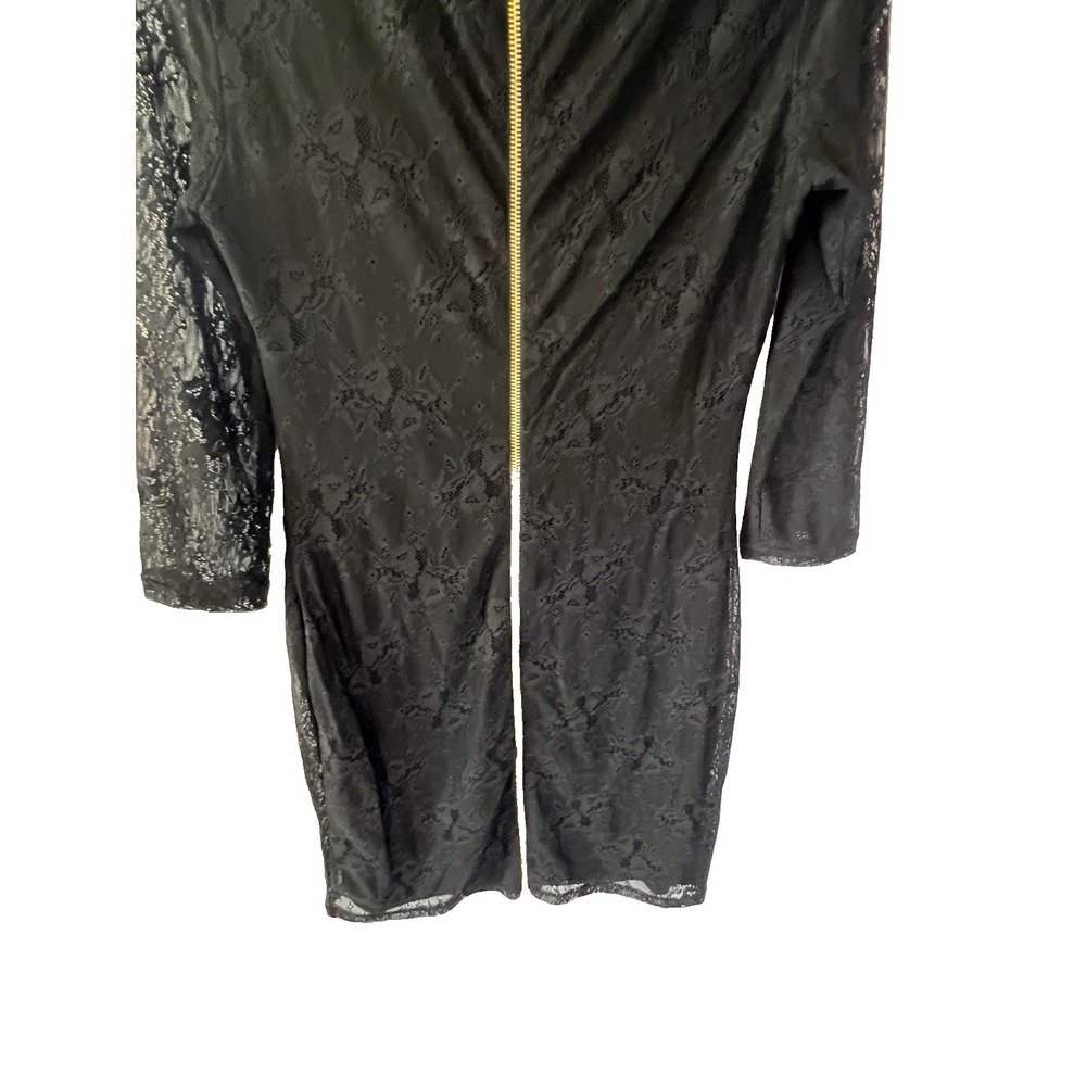 Black Lace Sheer Whimsigoth‎ Grunge Sexy Dress Women M Steampunk Vampire Party - Picture 4 of 13